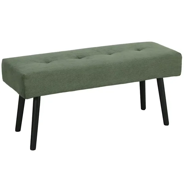 Corduroy bedbank groen