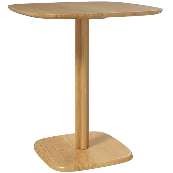 Rubberhouten eettafel naturel