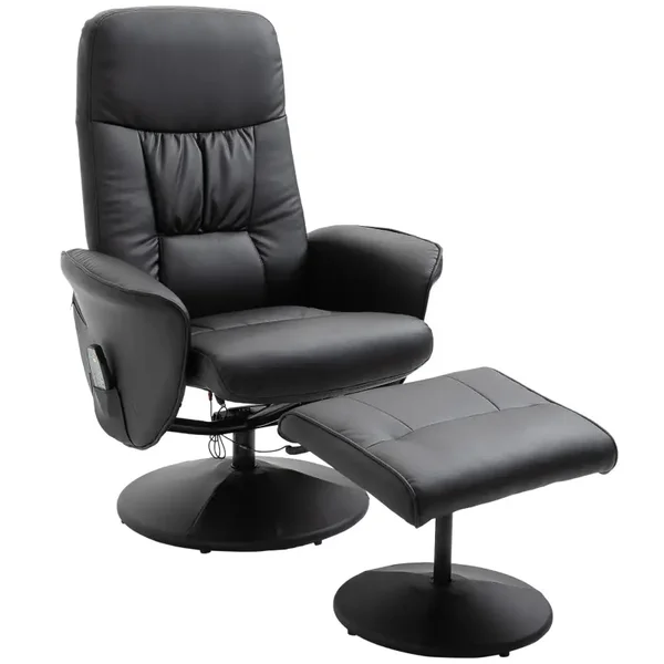 Massage-relaxstoel zwart