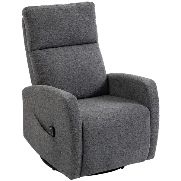 Massage-relaxfauteuil donkergrijs