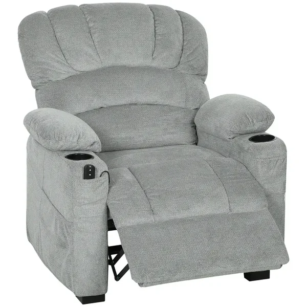 Elektrische relaxfauteuil grijs