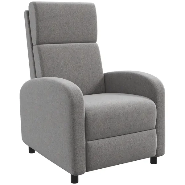 Kantelbare relaxfauteuil grijs