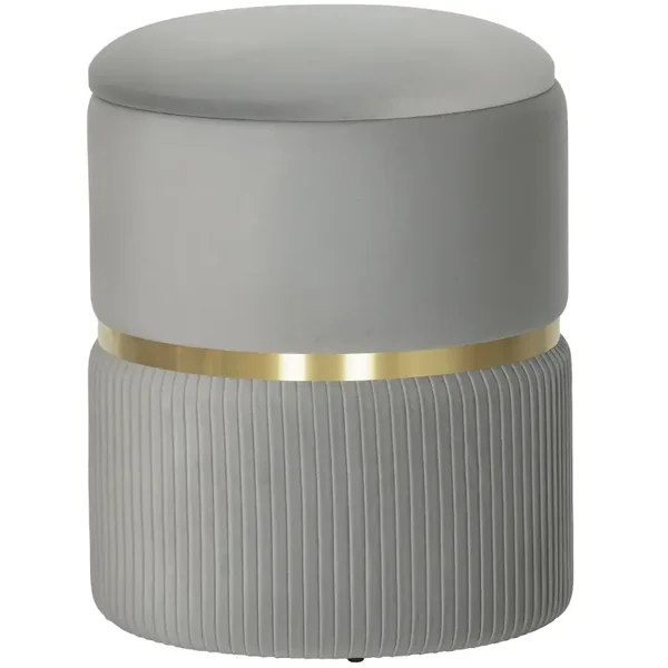 Opbergkruk rond lichtgrijs