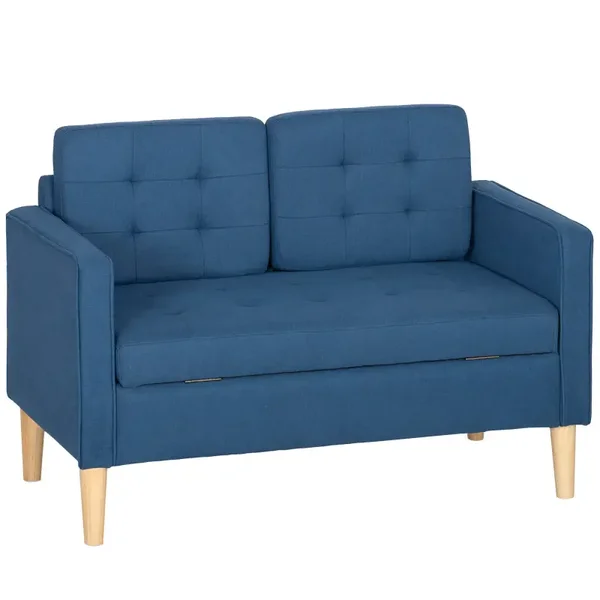Tweezitsbank blauw