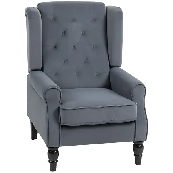 Vleugelfauteuil grijs