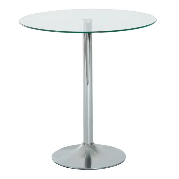 Ronde glazen eettafel