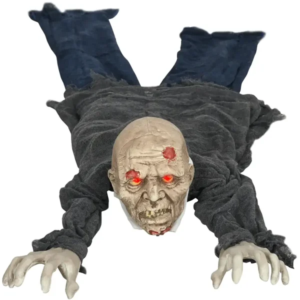 Kruipende Halloween-zombie rood