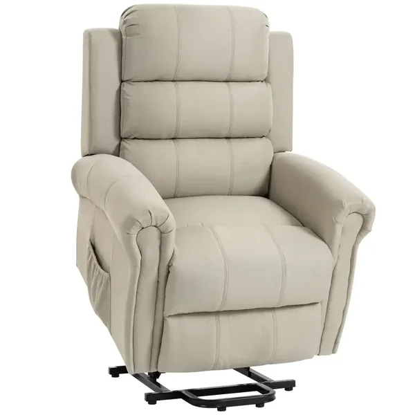 Massage-sta-opstoel beige