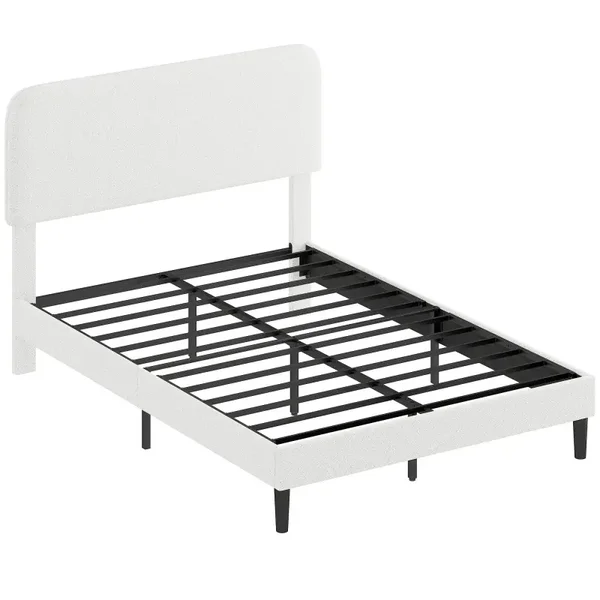 Bedframe teddyhoofdbord wit