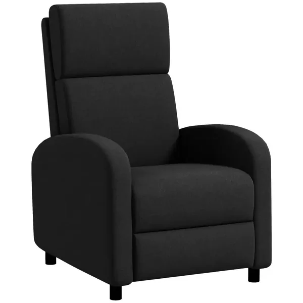 Verstelbare relaxfauteuil zwart