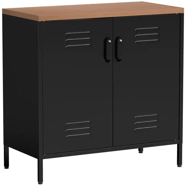 Stalen dressoir zwart