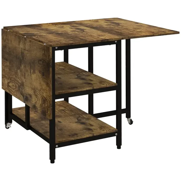 Industriële klaptafel bruin