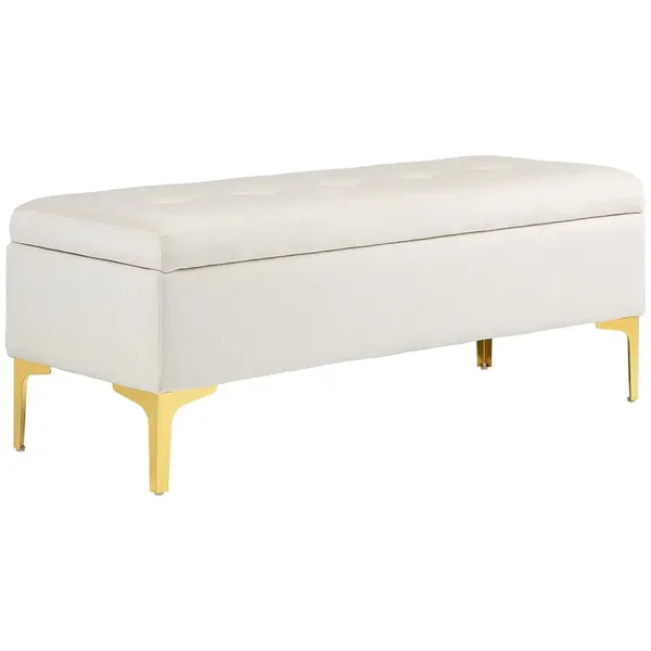 Opbergbank beige