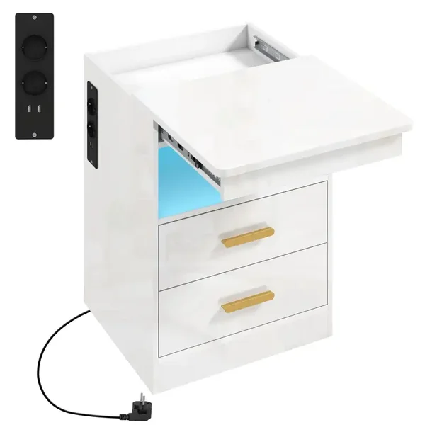 Nachtkastje RGB wit