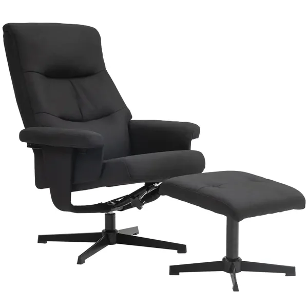 Draaibare relaxstoel zwart