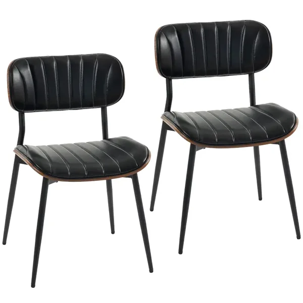 Kunstleren eetkamerstoelen