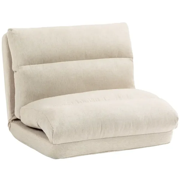 Opklapbare zitzak beige