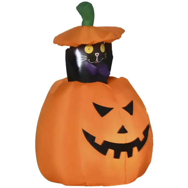 Opblaasbare Halloweenpompoen oranje