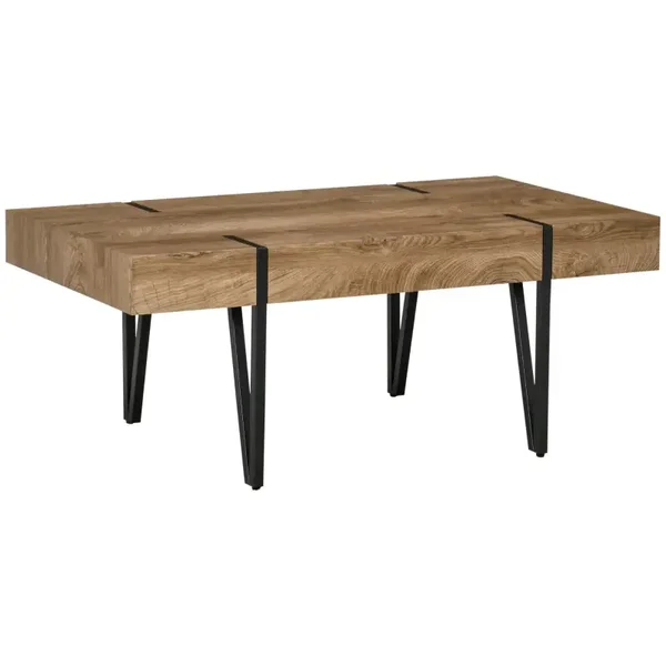 Industriële salontafel zwart