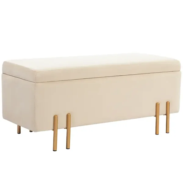 Opbergbank beige