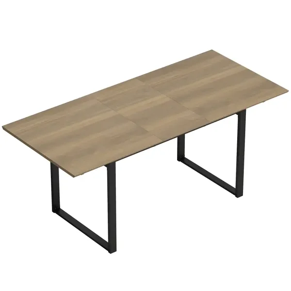 Uitschuifbare eettafel bruin