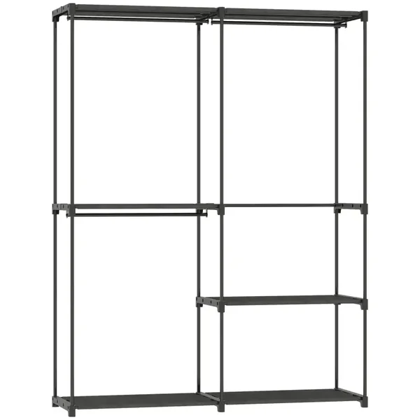 Kledingrek planken zwart
