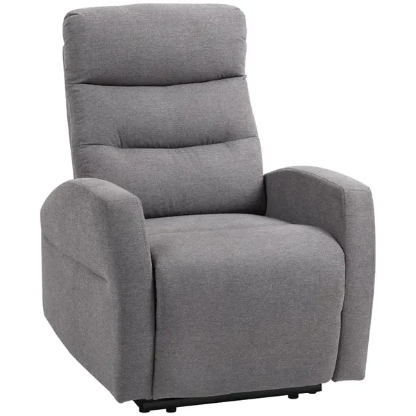 Verstelbare relaxfauteuil donkergrijs