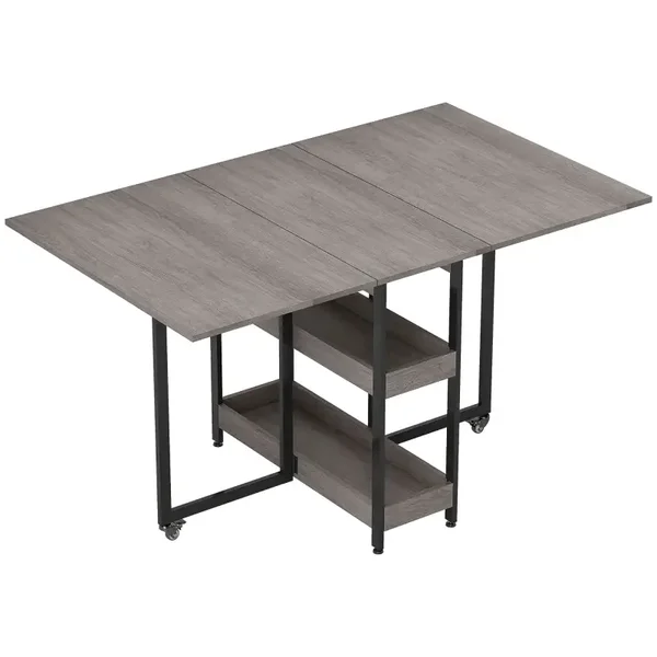 Opklapbare eettafel grijs