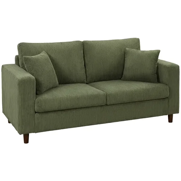 Corduroy tweezitsbank groen