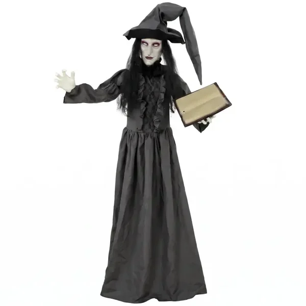 Geanimeerde Halloweenheks rood