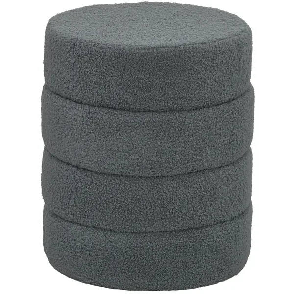 Teddykruk rond donkergrijs