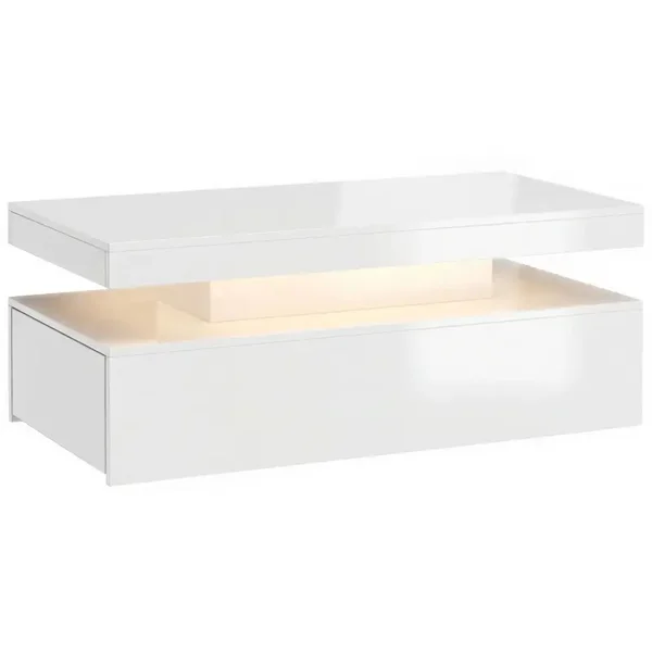 LED-salontafel wit