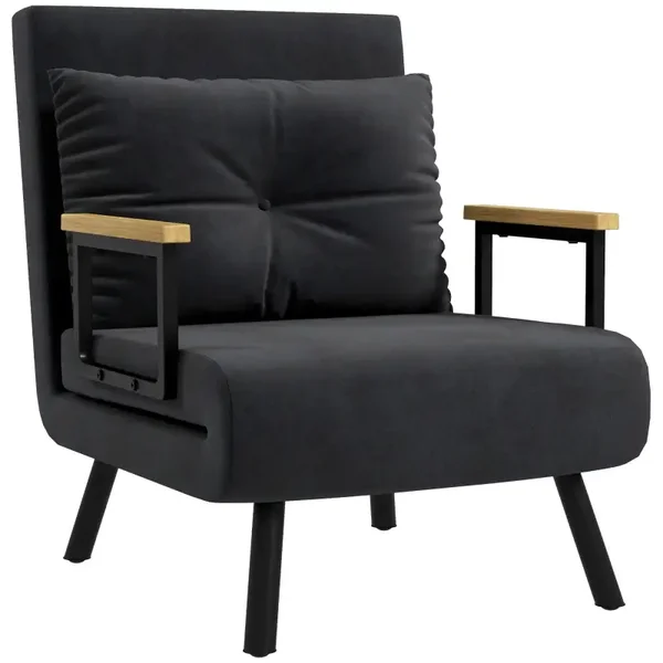Loungestoel zwart