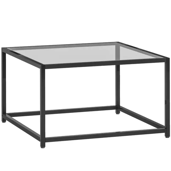 Vierkante bijzettafel zwart