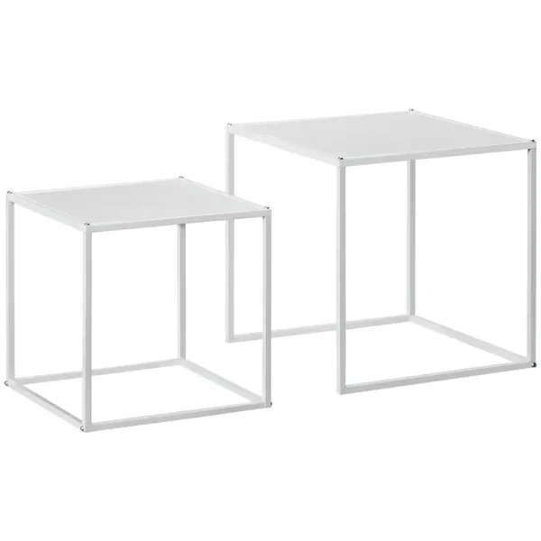 Bijzettafelset wit