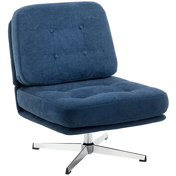 Draaibare accentstoel donkerblauw