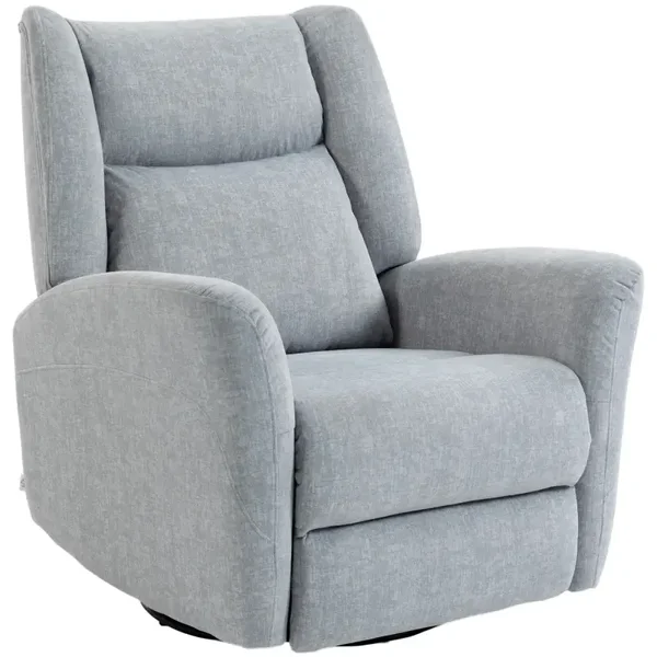 Draaibare relaxfauteuil lichtgrijs