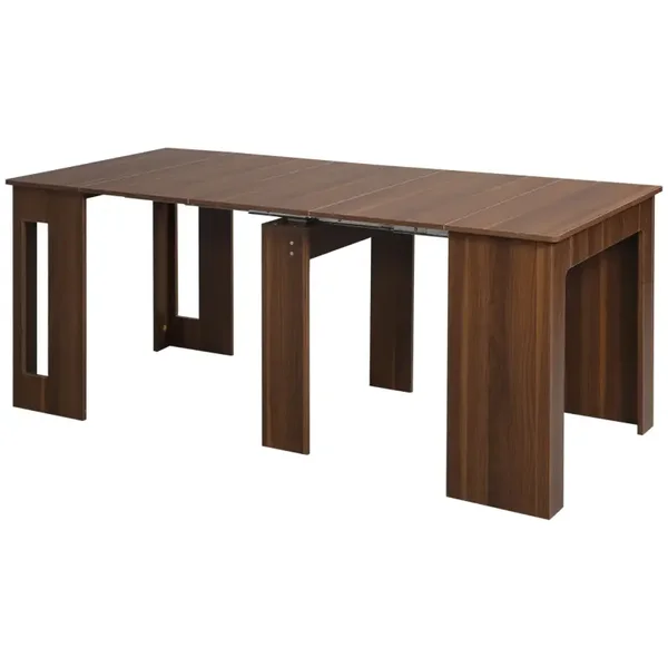 Uitschuifbare eettafel bruin