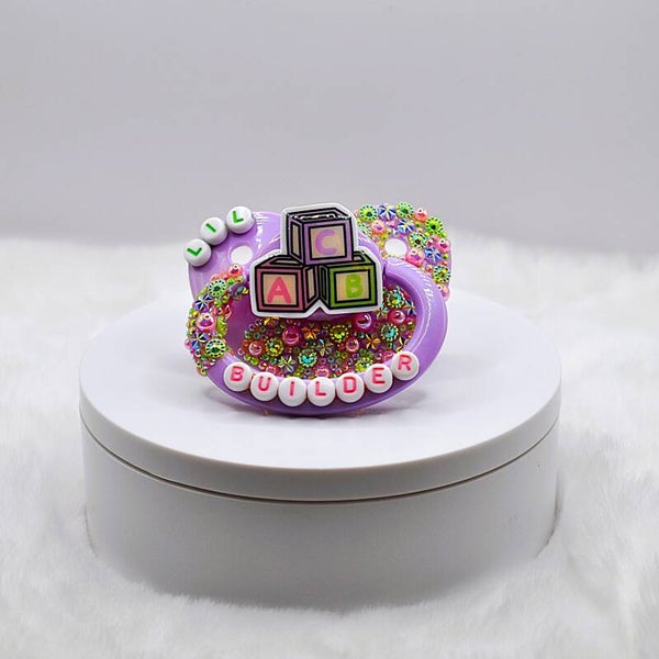 Pastel Lil Builder Adult Pacifier