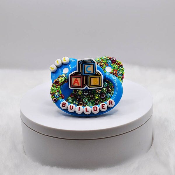 Primary Lil Builder Adult Pacifier