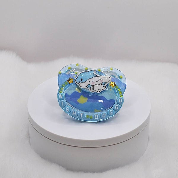 Sleepy Cinnamoroll Sticker Adult Pacifier