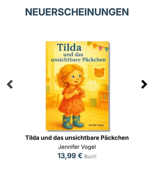 Kinderbuch - „Tilda und das unsichtbare Päckchen“