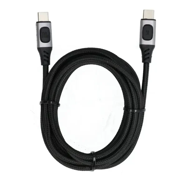 USB-C naar USB-C laad- en datakabel 2m nylon (100W)