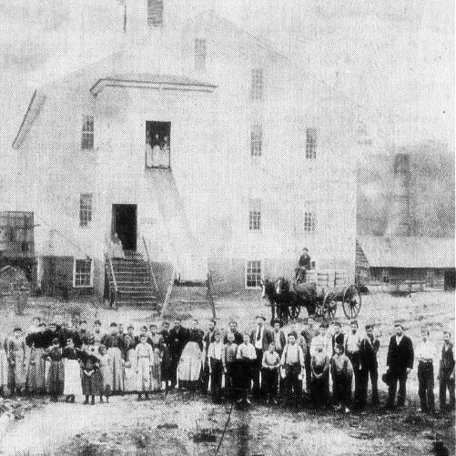 Houston Factory, 1897 — the cotton mill James A. Bryan helped build on Mossy Creek, Perry, Georgia