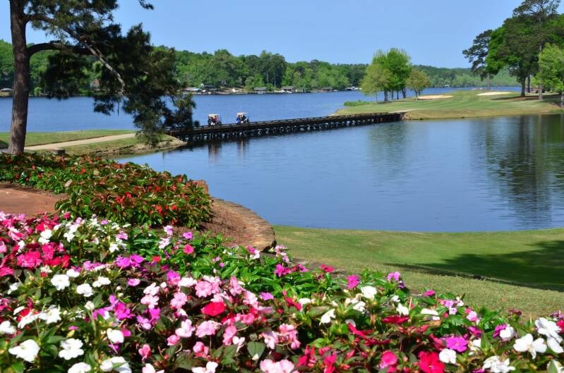 Houston Lake Country Club, Perry, Georgia — built on the site of the Houston Factory mill surveyed by James A. Bryan