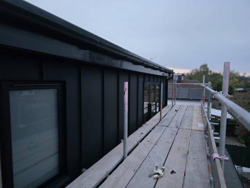 Standing-seam-Cladding, loft-extention-Kidderminster JPG