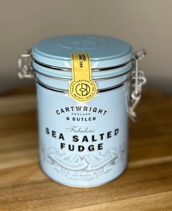 Fudge blauw blik (sea salt)