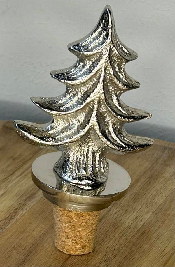 Zilveren kerstboom kurk