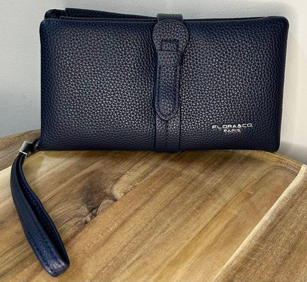 Dames clutch handtasje blauw