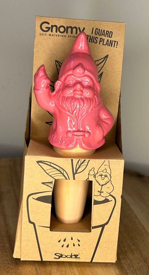 Zelfwaterende pin “f*ck you kabouter” (roze)